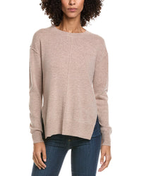 Incashmere Seam Detail High-Low Wool & Cashmere-Blend Sweater