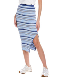 C/Meo Collective Motive Knit Pencil Skirt Blue Regular 0 (XS)