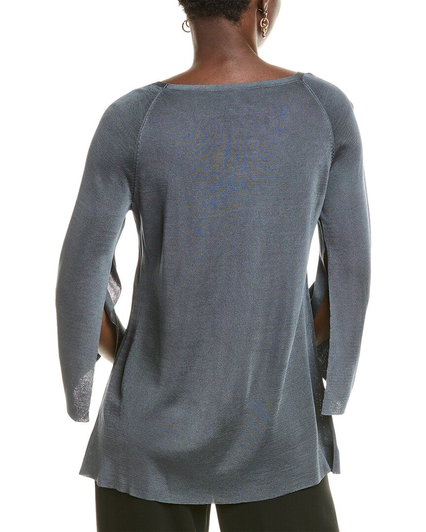 Lafayette 148 New York Bi Color A Line Sweater