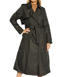 Moncler Barbentane Down Trench Coat Black