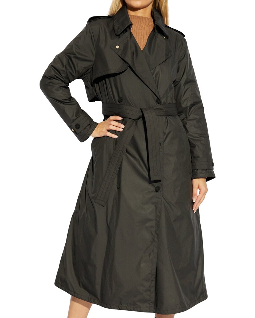 Moncler Barbentane Down Trench Coat Black