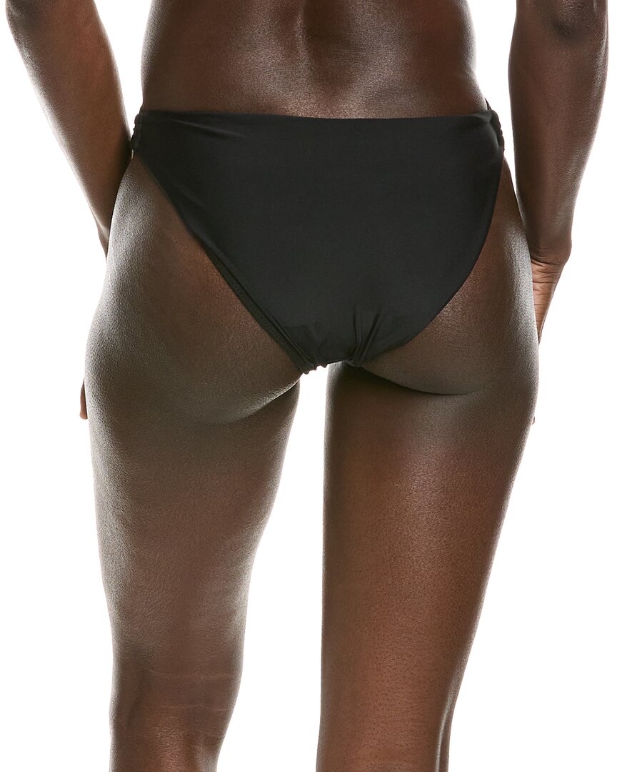 Ramy Brook Womens Peri Bikini Bottom, L, Black