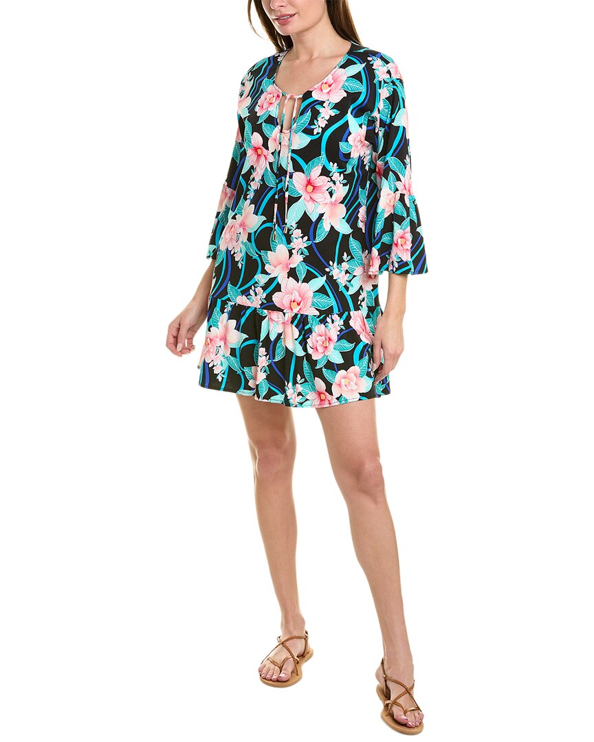 La Blanca Nightfall Flounce This Is A Bottom Only, Coordinating Top Sold Black Regular 0 (XS)
