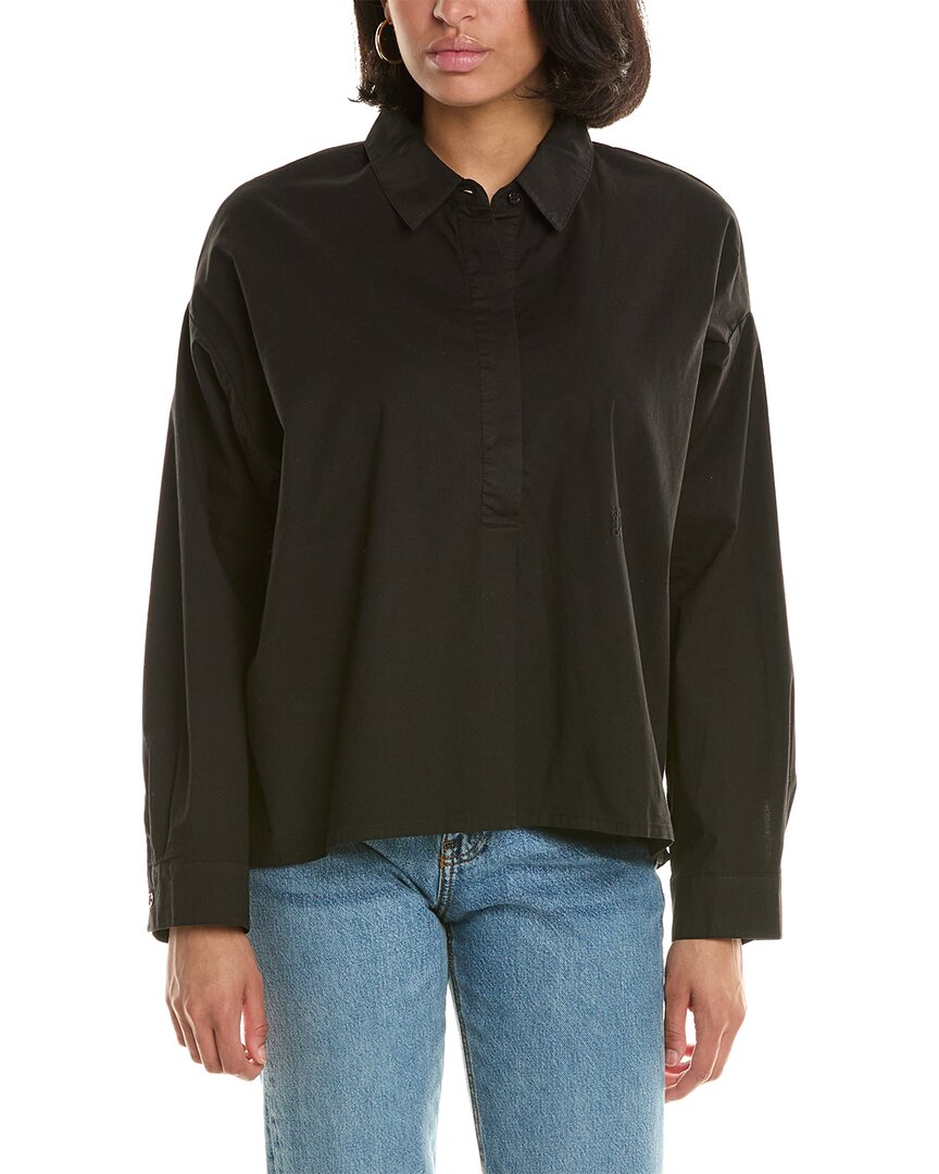 Monrow Oversized Shirt Black