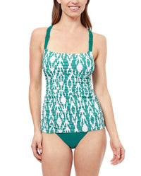 Profile By Gottex Iota D-Cup Tankini Green Regular 4 (S)