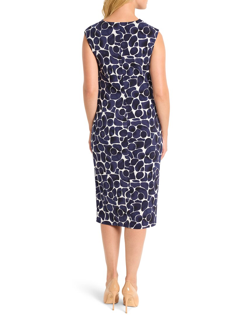 Nic+Zoe Geo Pebble Side Ruche Dress