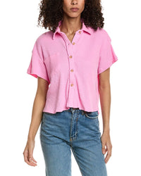 Chaser Waffle Knit Button-Down Shirt