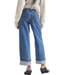 Derek Lam 10 Crosby Delano Azure Cuffed Jean
