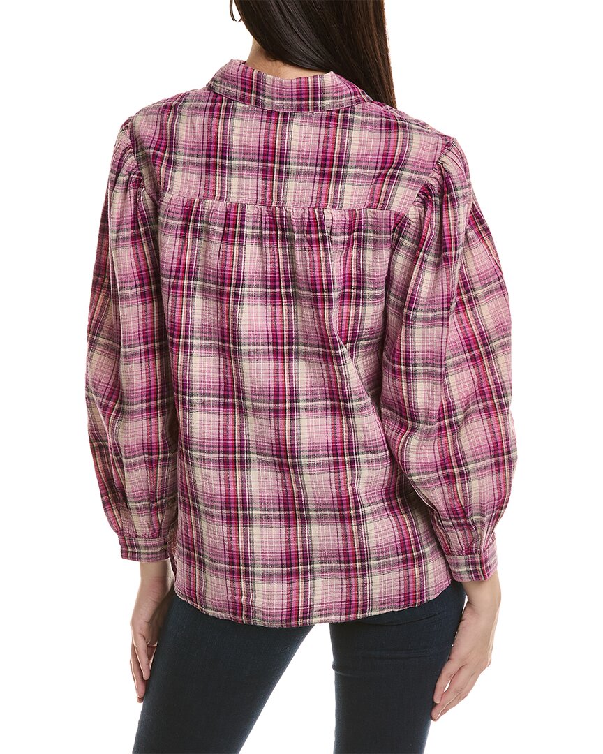 Isabel Marant Etoile Checked Linen-Blend Blouse