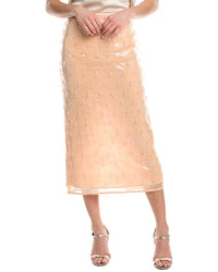 Simkhai Finnegan Midi Skirt Pink