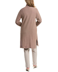 Eileen Fisher Long Linen-Blend Cardigan