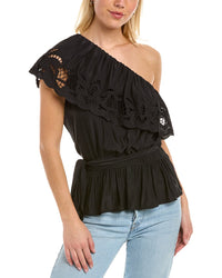 Ramy Brook Levon Top Black Regular 00 (XXS)