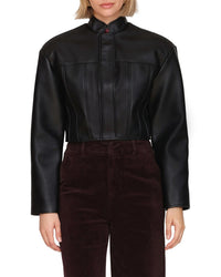 Avec Les Filles Vegan Leather Jacket