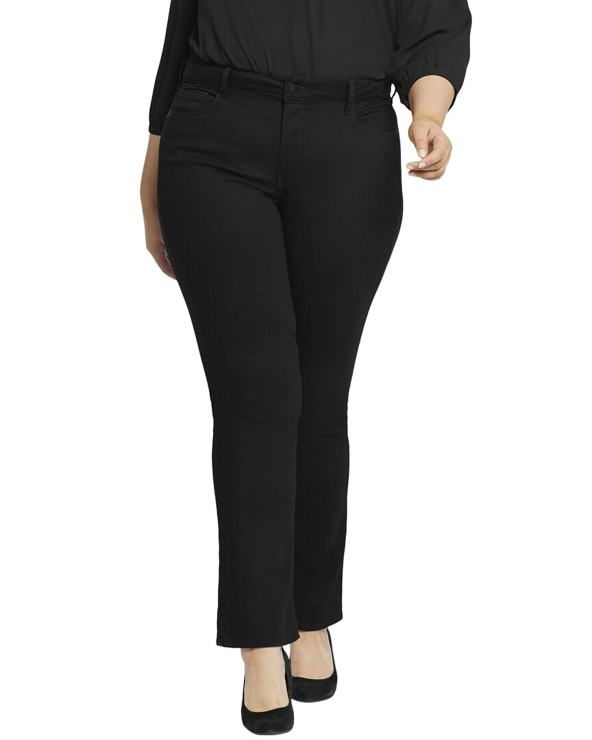 Nydj Plus Marilyn Black Straight Jean Black