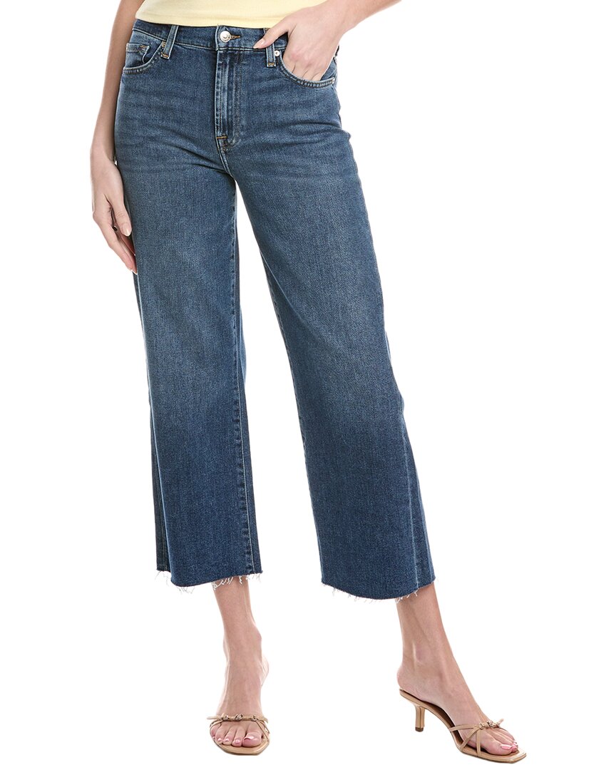 7 For All Mankind Alexa Beida Cropped Jean Blue
