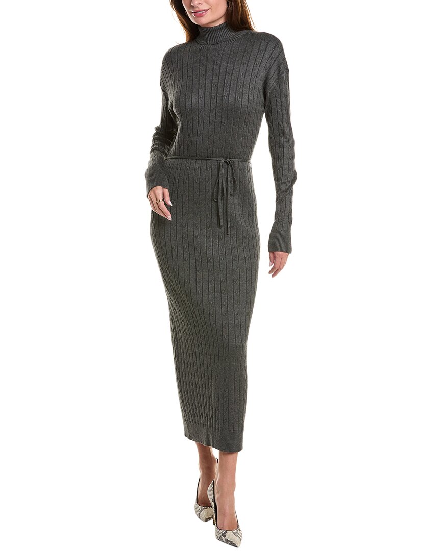 Yal New York Cable Sweaterdress Grey Multi