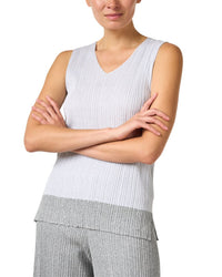D.Exterior Grey Metallic Ribbed Tank