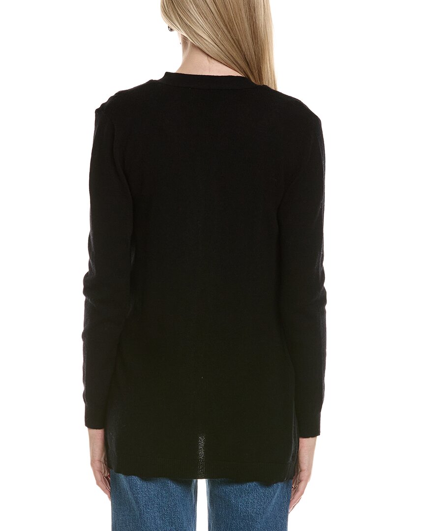 Sofiacashmere Braided Cable Wool & Cashmere-Blend Cardigan