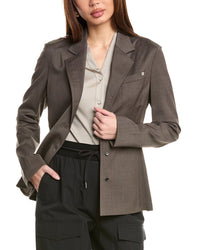 Helmut Lang Combo Wool Shirt Brown Multi