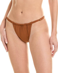 Weworewhat Adjustable Ruched Bottom Espresso Regular 16 (XL)