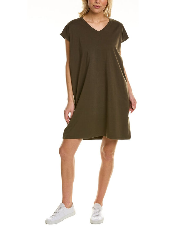 Eileen Fisher V-Neck T-Shirt Dress