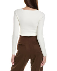Reiss Heidi Cross Front Knitted Top