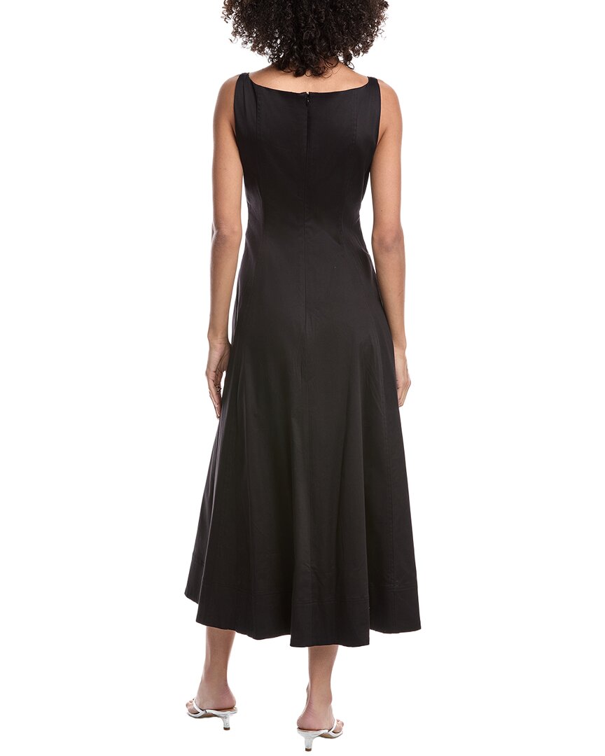 Toccin Cady Tie Front Corset Midi Dress