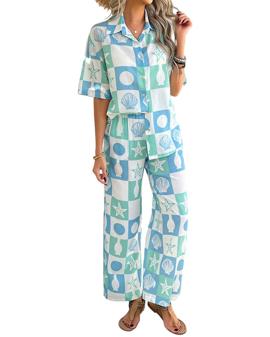 Luna Tuccini 2Pc Shirt & Pant Set