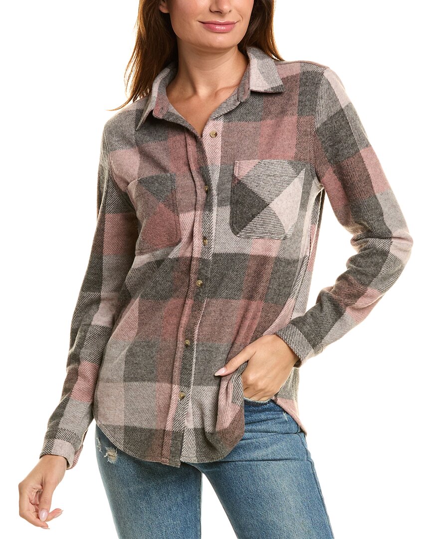 Beachlunchlounge Button Front Shirt Jacket