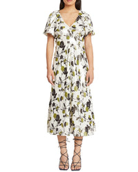 Tanya Taylor Evette Silk-Blend Mini Dress White