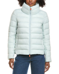 Save The Duck Eleonora Short Basic Funnel Neck Jacket