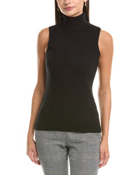 Incashmere Turtleneck Cashmere Tank Sweater