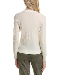 Bruno Magli Cable Crewneck Wool & Cashmere-Blend Sweater