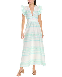 Sail To Sable Cap Sleeve Maxi Dress