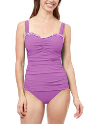 Profile By Gottex Kundala D-Cup Tankini Purple