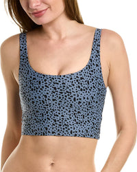 All Access Tempo Crop Bra Blue