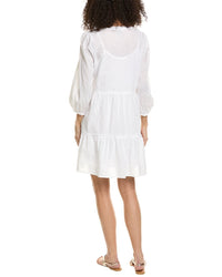 Michael Stars Womens Georgie Mini Dress, Xl, White