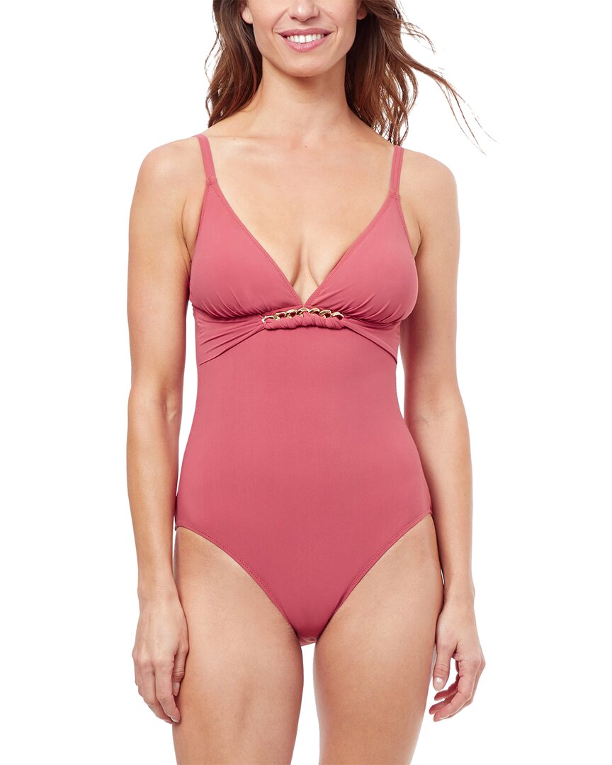 Profile By Gottex Unchain My Heart V-Neck One-Piece Multi