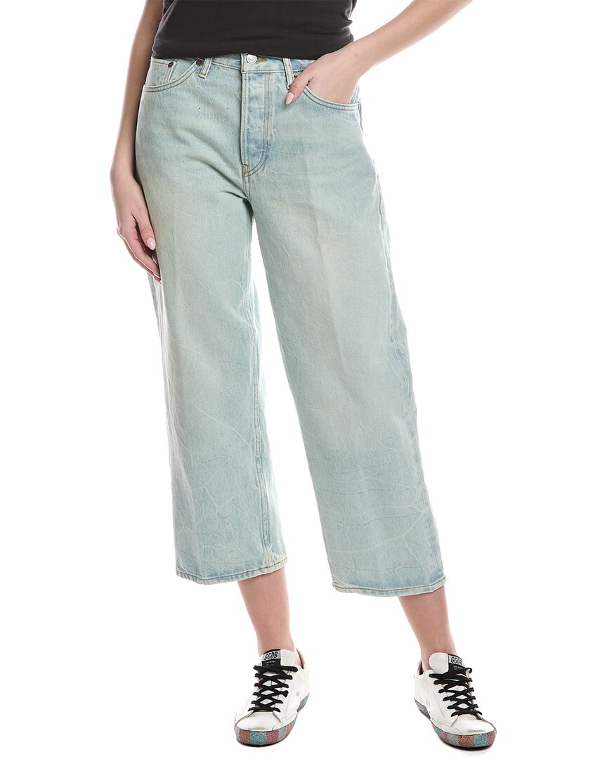 Re/Done Ranchwater Loose Crop Jean Blue