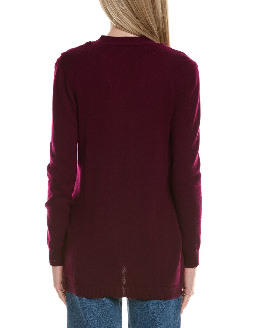 Sofiacashmere Braided Cable Wool & Cashmere-Blend Cardigan