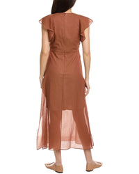Theory Flutter Midi Dress