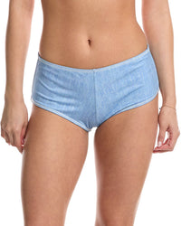 Weworewhat Low Rise Swim Short Blue