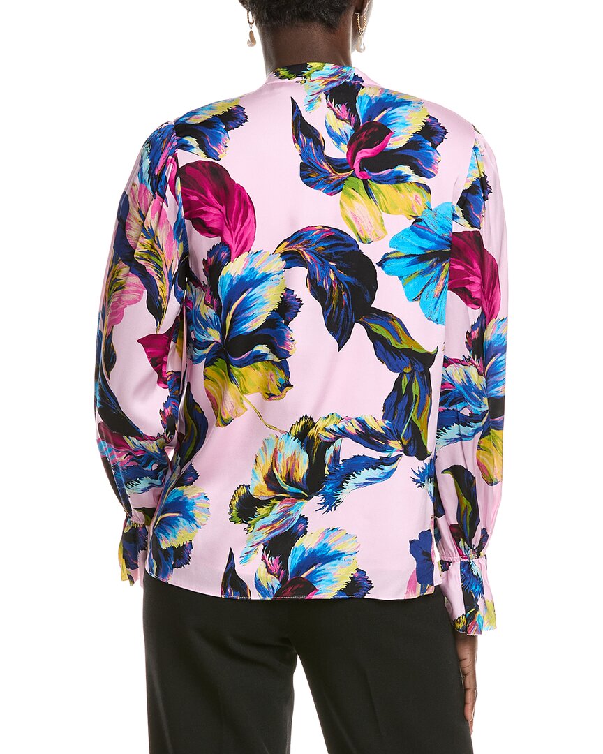 Elie Tahari The Minnie Silk-Blend Blouse