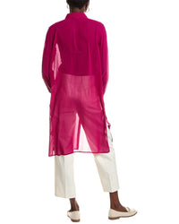 Eileen Fisher Classic Collar Silk Shirt