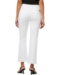 Joe's Jeans White High Rise Crop Bootcut Jean