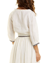 Le Sirenuse Rosei Calypso Linen Top