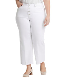 Nydj Teresa Optic White Ankle Crop Jean White