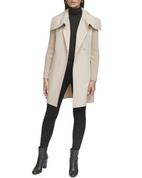 Kenneth Cole Asymmetrical Wool-Blend Jacket