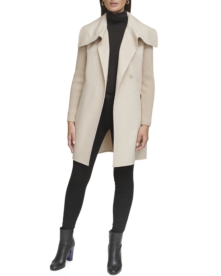 Kenneth Cole Asymmetrical Wool-Blend Jacket