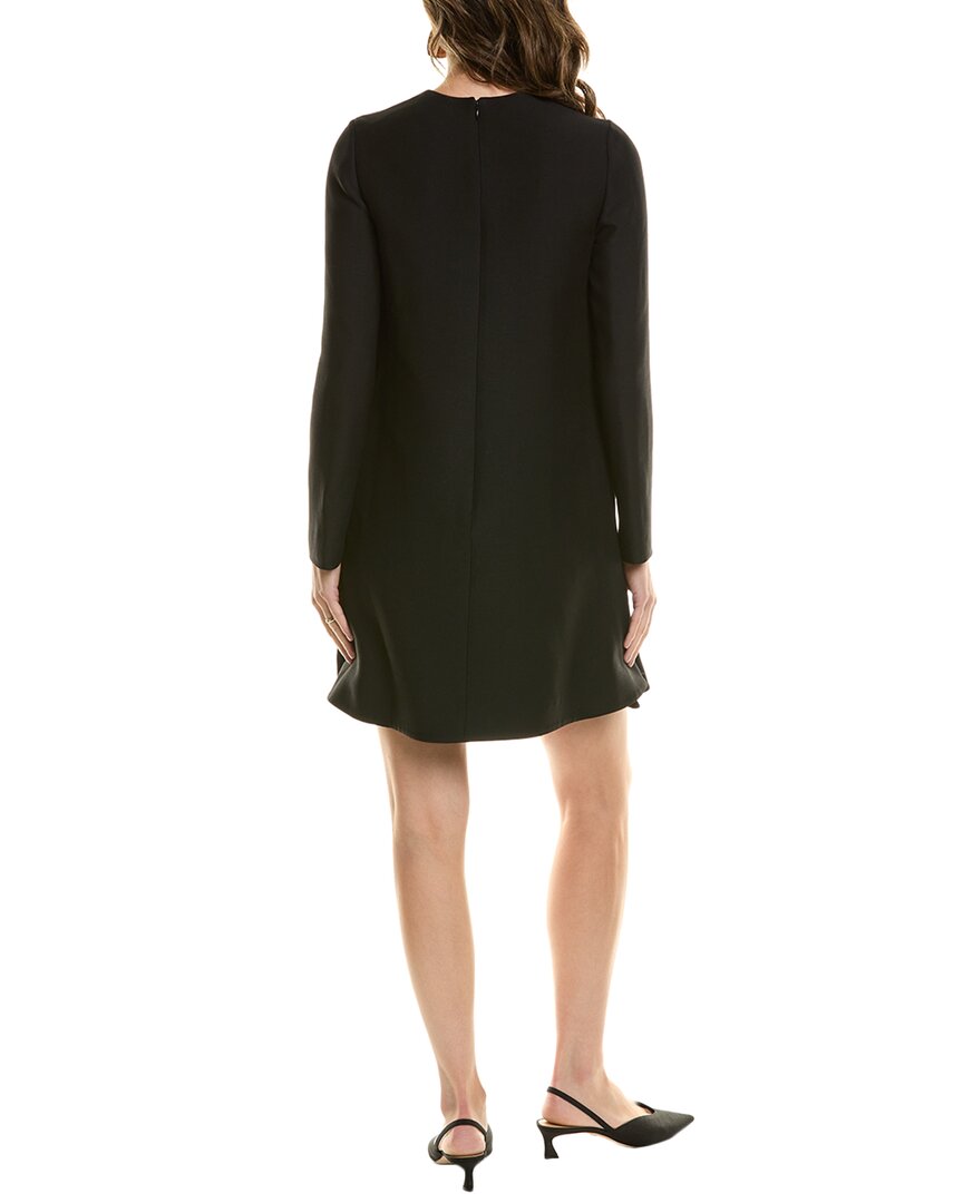 valentino silk shift dress Silk-blend Shift Dress In Black
